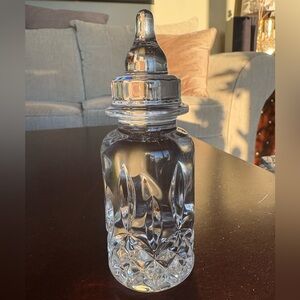 Waterford Crystal Clear Decorative Baby Bottle